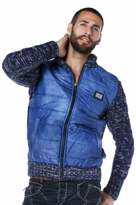 Cipo &amp; Baxx OSAKA Men's Jacket Blue CP127