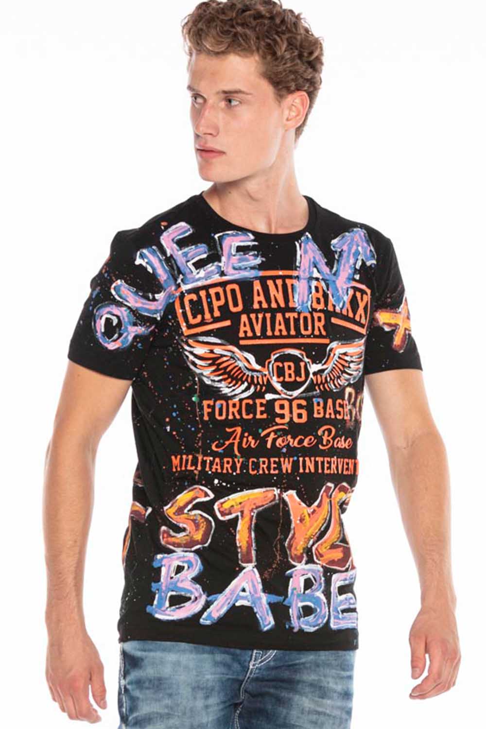 Cipo & Baxx CREW Herren T-Shirt CT594