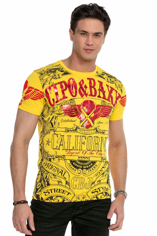 Cipo & Baxx CALIFORNIA Herren T-Shirt CT656