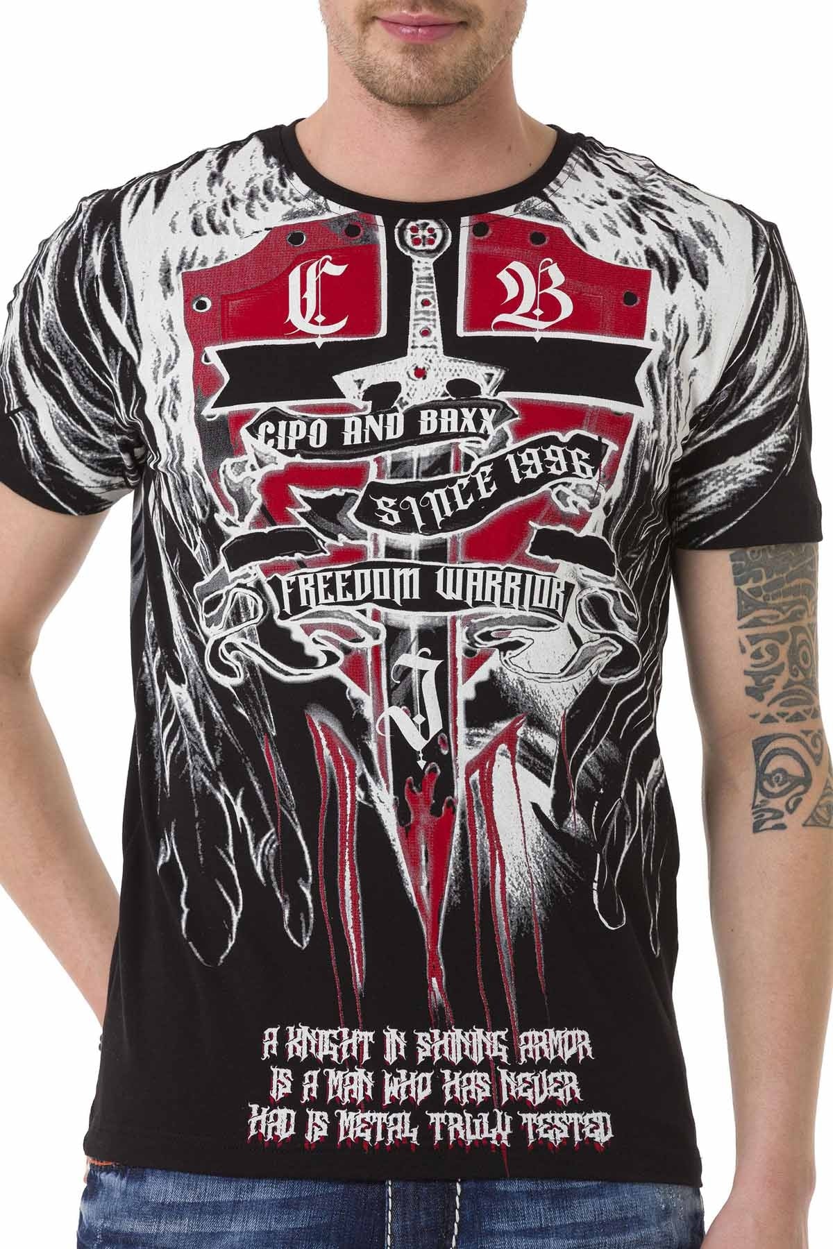 Cipo & Baxx WARRIOR Herren T-Shirt CT673