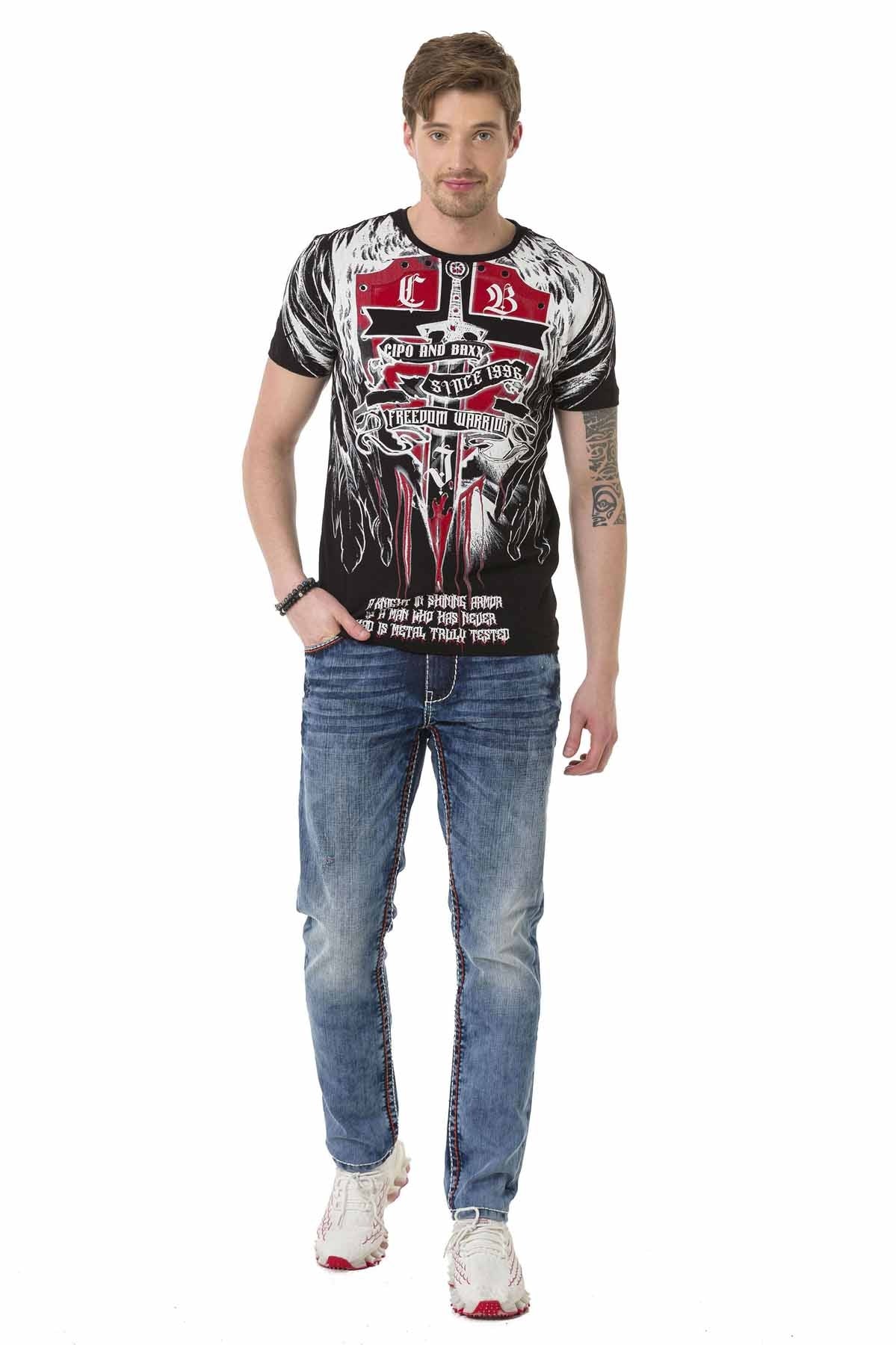 Cipo & Baxx WARRIOR Herren T-Shirt CT673