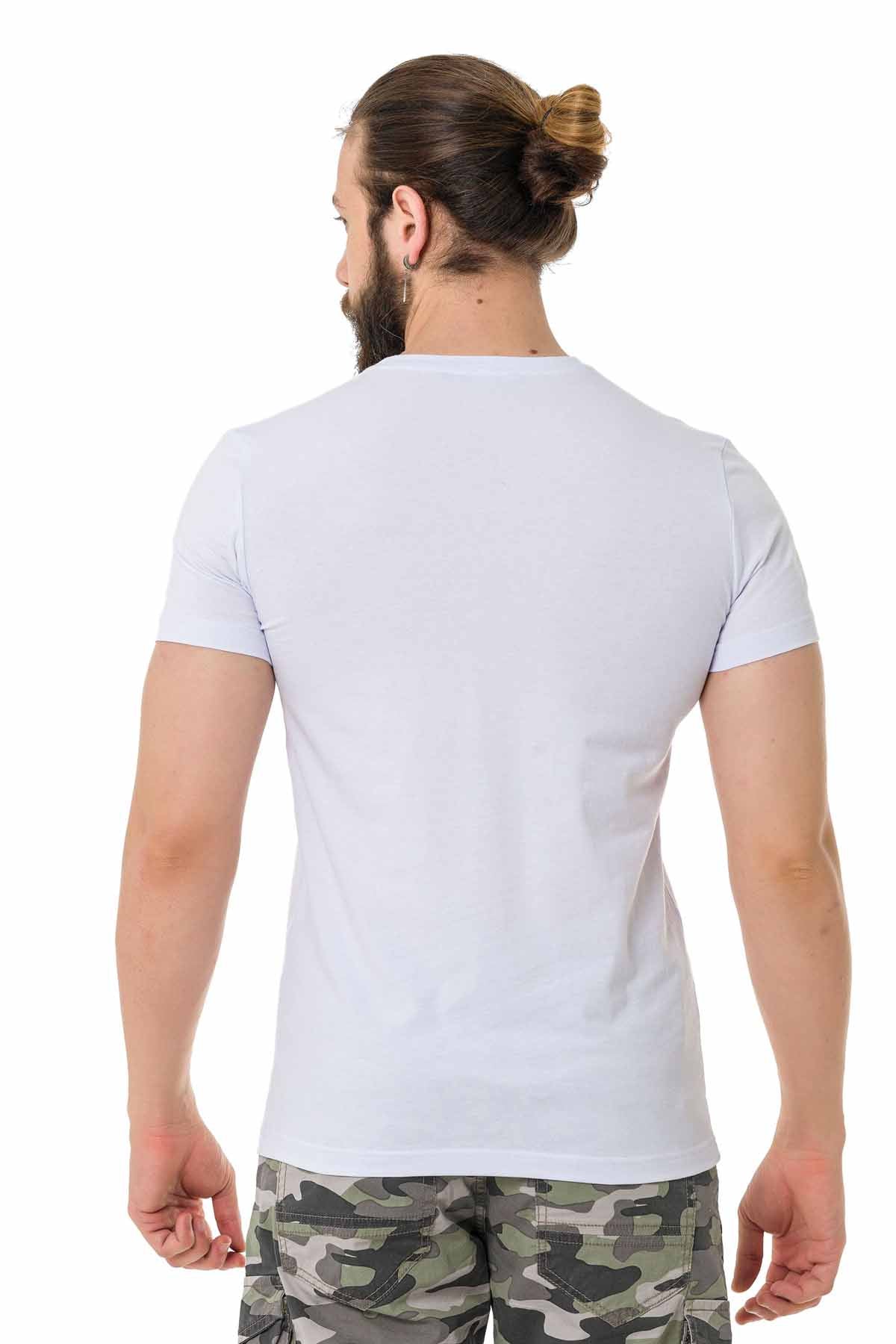 Cipo & Baxx DOLLAR white Herren T-Shirt CT714