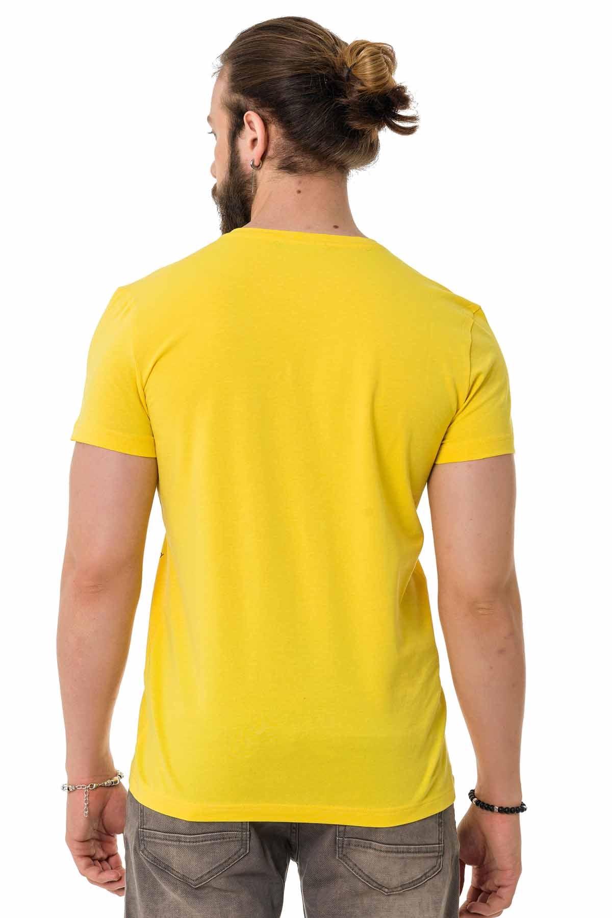 Cipo & Baxx DOLLAR yellow Herren T-Shirt CT714