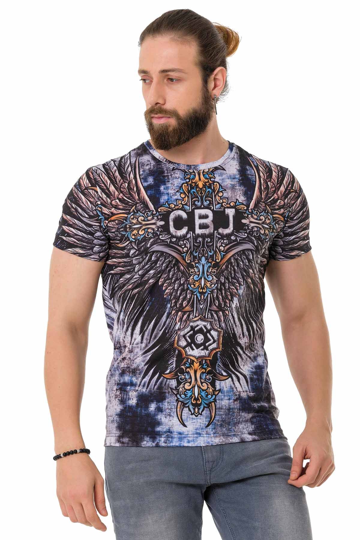 Cipo &amp; Baxx ENID black men's T-shirt CT719