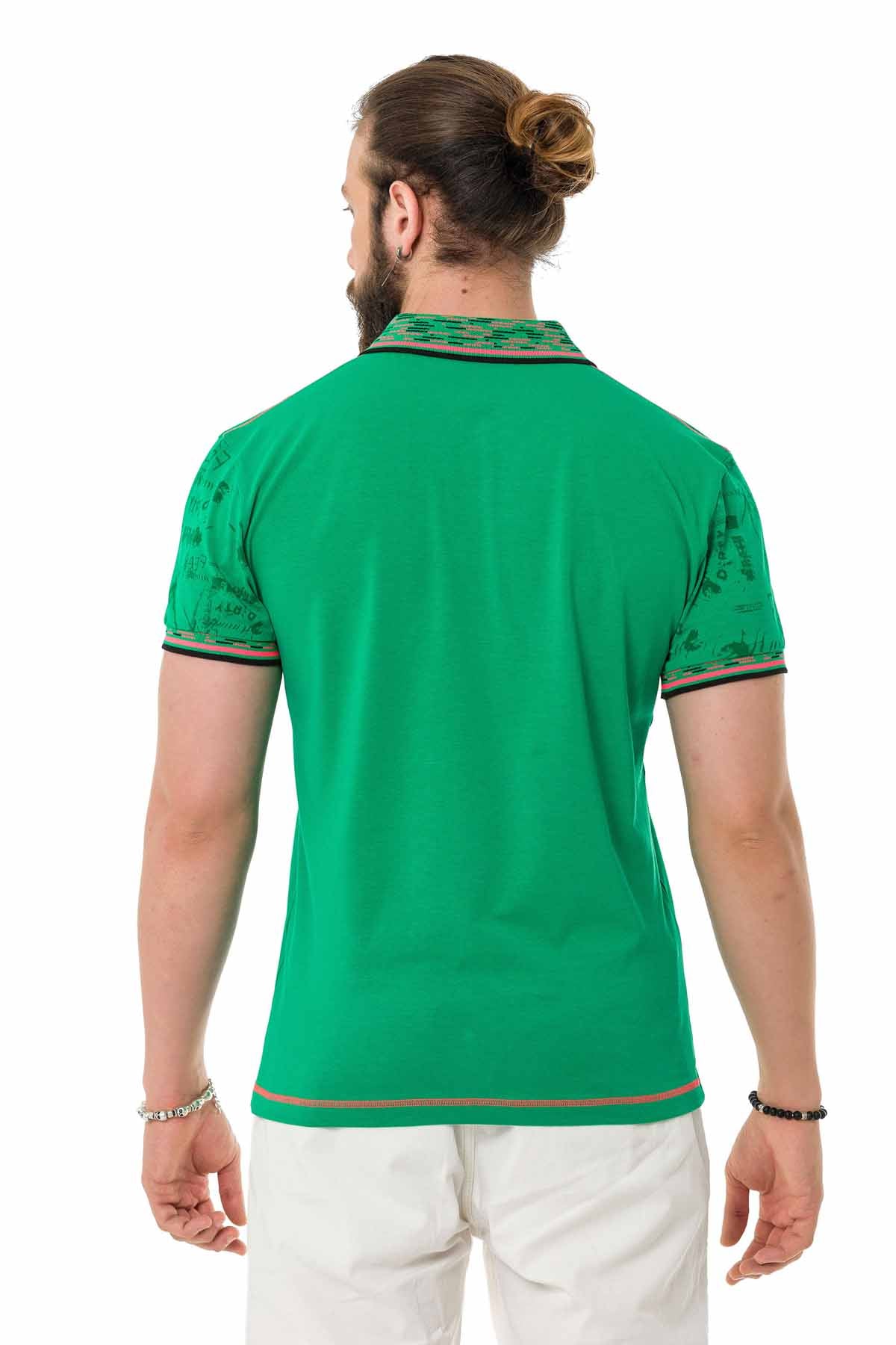 Cipo & Baxx MARINE GREEN Herren Polo T-Shirt CT738