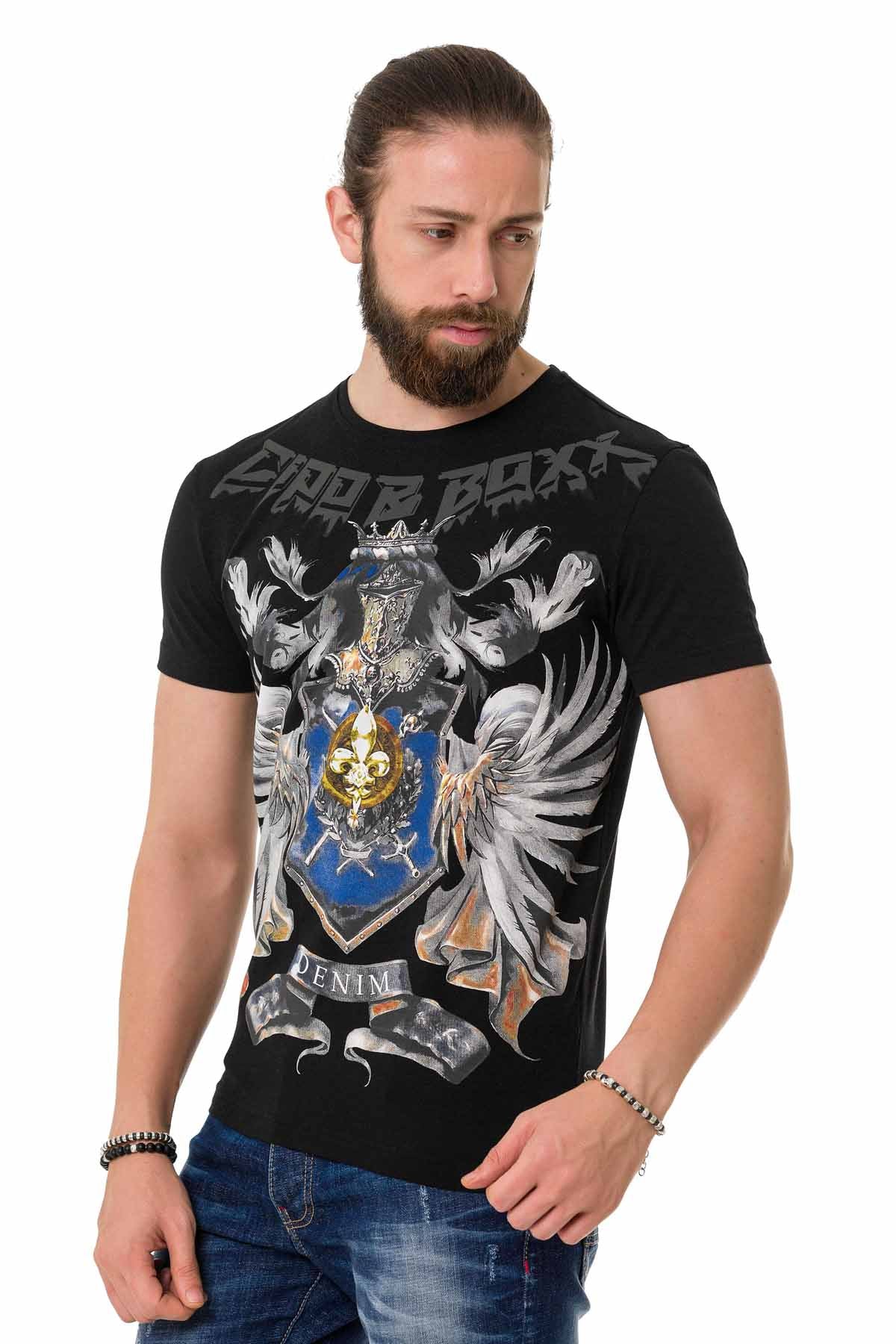 Cipo &amp; Baxx JOPLIN black men's T-shirt CT743