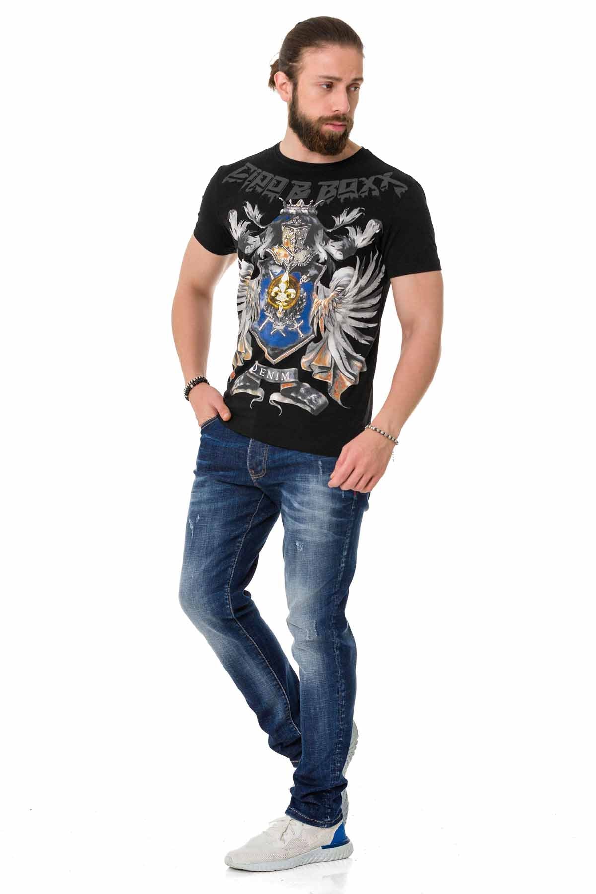 Cipo & Baxx JOPLIN black Herren T-Shirt CT743