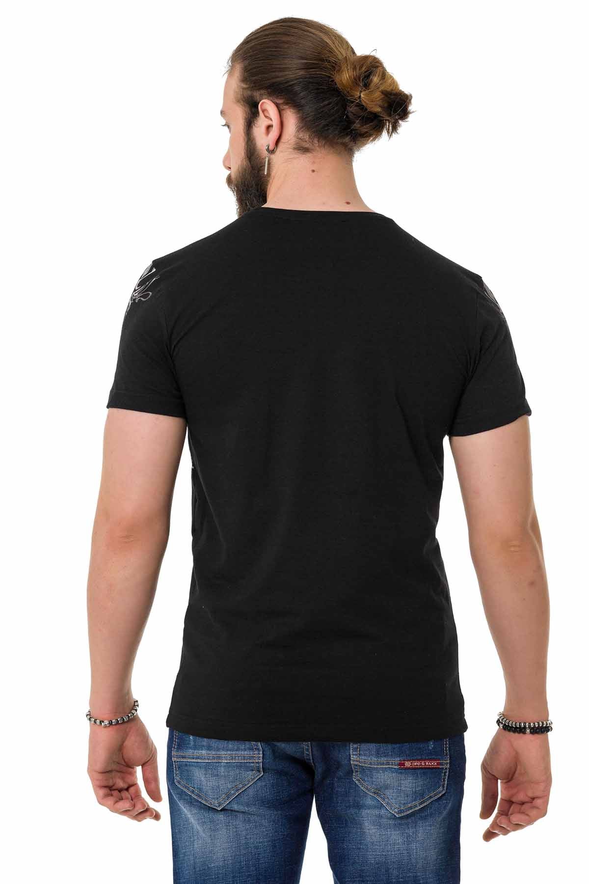 Cipo & Baxx KING black Herren T-Shirt CT763