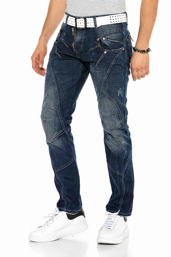 Cipo & Baxx BRONZE ZIPP Herren Jeans Denim C-0768