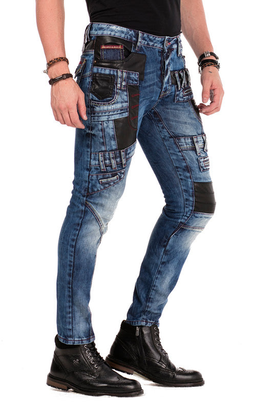 Cipo &amp; Baxx MATRIX men's jeans denim CD482