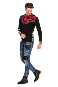 Cipo &amp; Baxx MATRIX men's jeans denim CD482