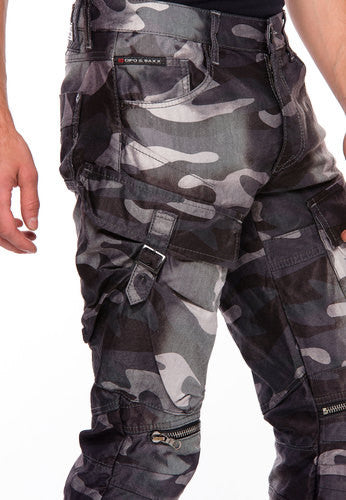 Cipo &amp; Baxx THUNDER CAMOUFLAGE men's jeans denim CD560