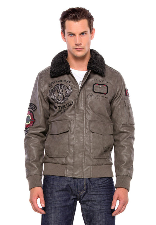 Cipo & Baxx AIR FORCE Herren Bomberjacke CM164