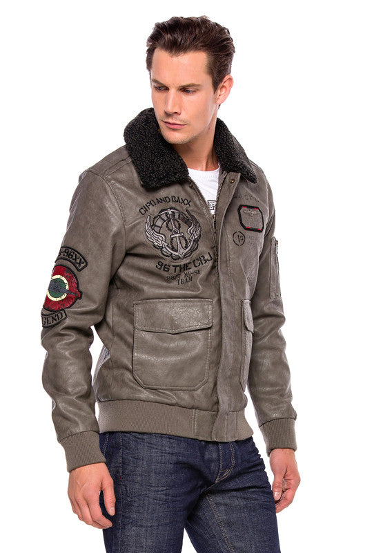 Cipo & Baxx AIR FORCE Herren Bomberjacke CM164