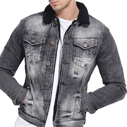 Cipo & Baxx COLUMBUS Herren Biker Jeans Jacke Denim CJ239