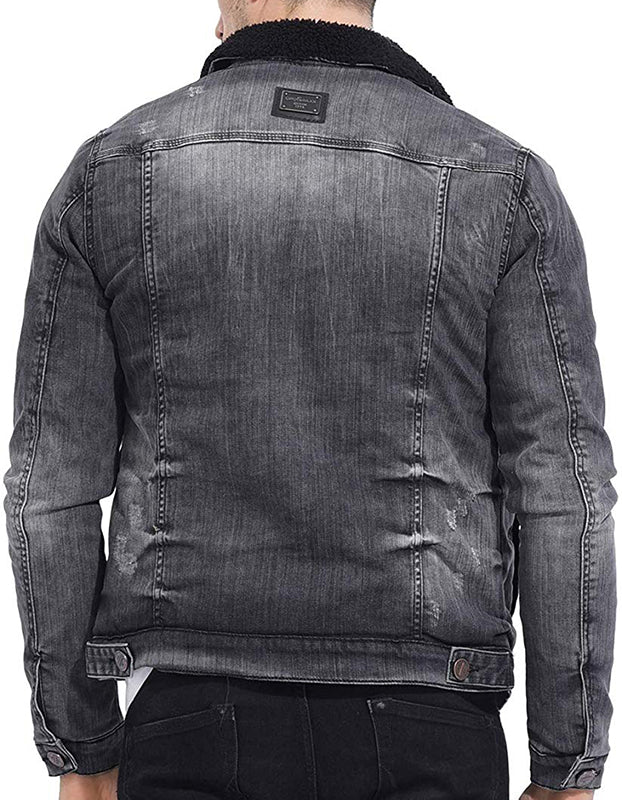 Cipo & Baxx COLUMBUS Herren Biker Jeans Jacke Denim CJ239