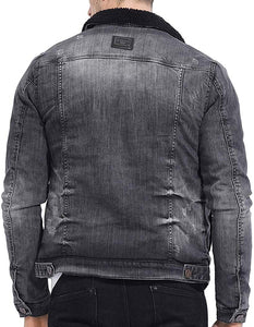 Cipo &amp; Baxx COLUMBUS Men's Biker Jeans Jacket Denim CJ239