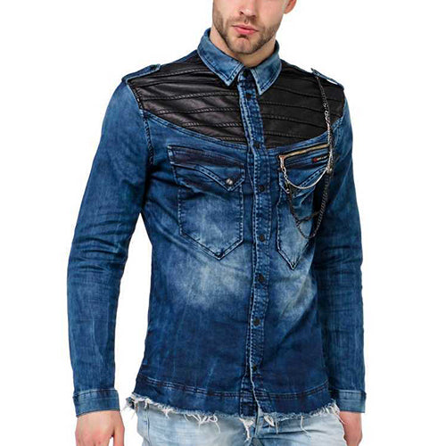 Cipo & Baxx LUBBOCK Herren Jeanshemd CH137