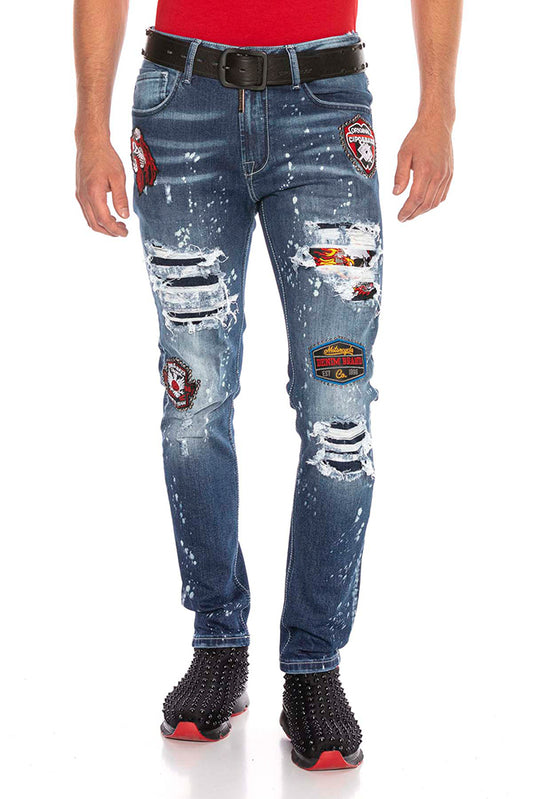 Cipo &amp; Baxx ROADSTAR men's jeans denim CD643