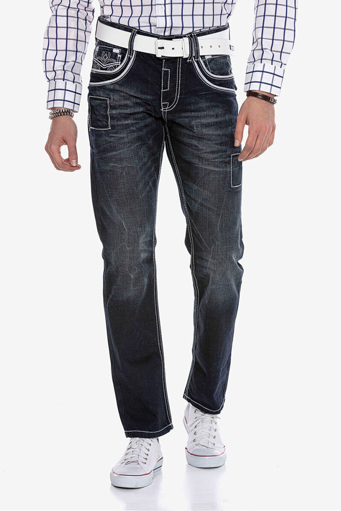 Cipo &amp; Baxx ARMORIAL Men's Jeans Denim CD324