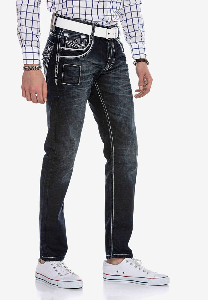 Cipo &amp; Baxx ARMORIAL Men's Jeans Denim CD324