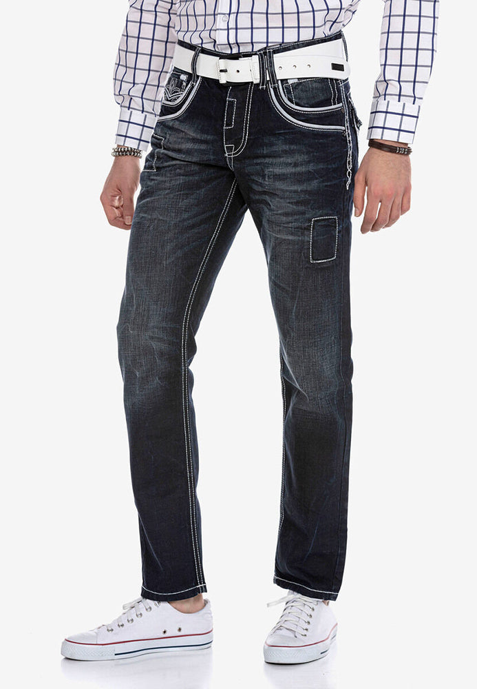 Cipo &amp; Baxx ARMORIAL Men's Jeans Denim CD324