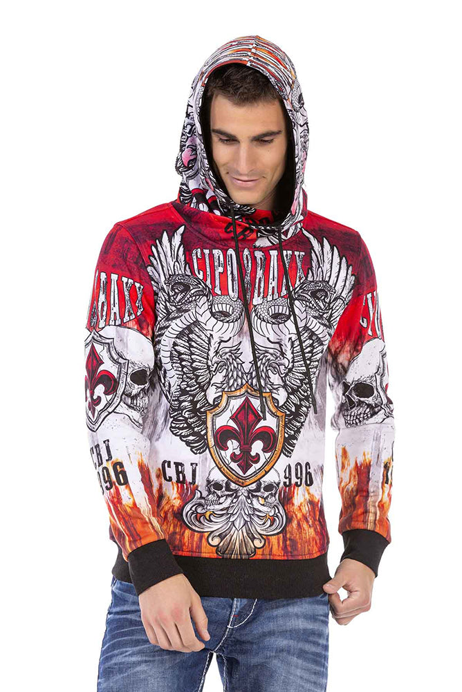 Cipo &amp; Baxx REDFORD hooded sweatshirt jacket CL469